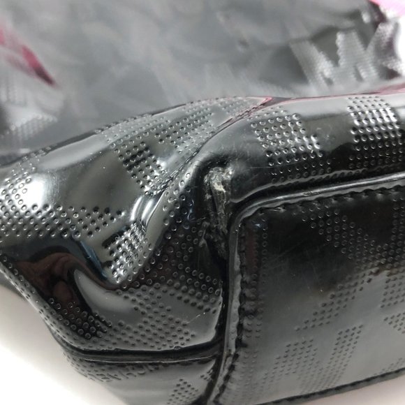 MICHAEL KORS Jet Set Chain Tote MK Signature Black Mirror Metallic - Picture 8 of 16